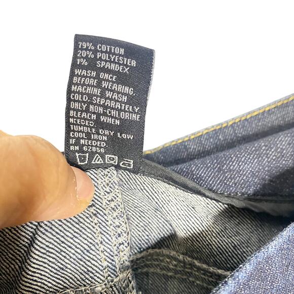 Hue Dark Denim Pull on Stretch Five Pocket Jeggings Size Large - Picture 6 of 6